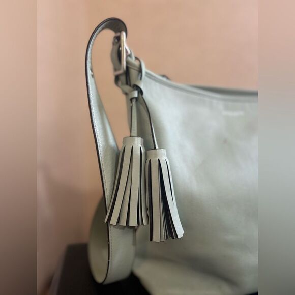 Coach Green Shoulder Bag Spacious Hobo North-South Style Soft Leather - Picture 4 of 13